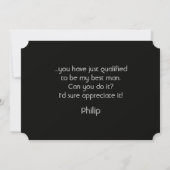 Wil je mijn beste man grappig zijn? kaart (Achterkant)