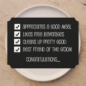 Wil je mijn beste man grappig zijn? kaart