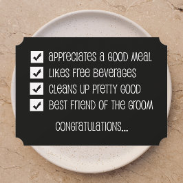 Wil je mijn beste man grappig zijn? kaart