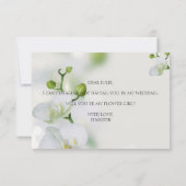 Wil je mijn bloemenmeisje zijn | Elegante Orchidee (Achterkant)