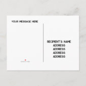 Wil je mijn bloemenmeisje zijn? Tekst aanpasbaar Uitnodiging Briefkaart (Achterkant)