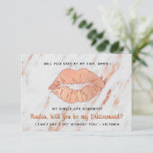 Wil je mijn Bridesmaid Kiss single leven vaarwel z Kaart (Staand voorkant)