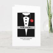 WIL JE MIJN BRUIDEGOM ZIJN? Invitation-Kaart (Achterkant)