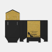 Wil je mijn bruidegom zwart goud voorstel bedankdoosjes (Uitgevouwen)