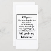 Wil je mijn bruidsjonker zijn feestdagenkaart (Voorkant / Achterkant)