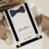 Wil je mijn bruidsjonker zijn folie uitnodiging