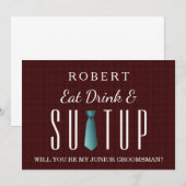 Wil je mijn bruidsjonker zijn? kaart (Voorkant / Achterkant)