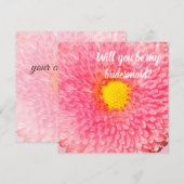 Wil je mijn bruidsmeisje bloemenkaart zijn? kaart (Voorkant / Achterkant)
