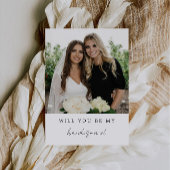 Wil je mijn bruidsmeisje, bruidsmeisje fotokaart, kaart