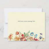 Wil je mijn bruidsmeisje Floral  zijn? Kaart (Achterkant)