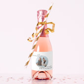 Wil je mijn bruidsmeisje foto bruiden voorstel sparkling wijnetiket