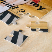 Wil je mijn bruidsmeisje foto voorstel cadeau legpuzzel (Zijkant)