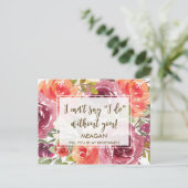 Wil je mijn bruidsmeisje kaart bloem meisje meid (Staand voorkant)