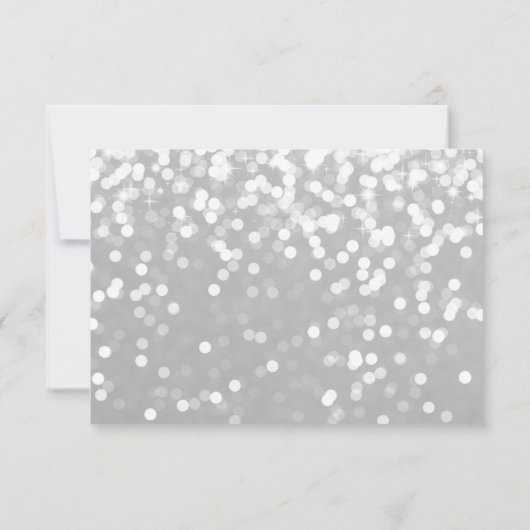 Wil je mijn bruidsmeisje Kaart - Sparkling Grey Si (Achterkant)