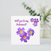 Wil je mijn bruidsmeisje kaart zijn? (Staand voorkant)