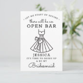 Wil je mijn bruidsmeisje Kaart zijn? (Staand voorkant)