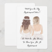 WIL JE MIJN BRUIDSMEISJE KAART ZIJN? (Voorkant / Achterkant)