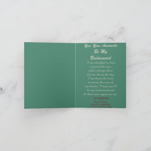 Wil je mijn bruidsmeisje ? mijn bruidsmeisje zijn? (Binnen)