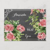 Wil je mijn bruidsmeisje ? mijn bruidsmeisje zijn, uitnodiging briefkaart (Voorkant)