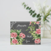 Wil je mijn bruidsmeisje ? mijn bruidsmeisje zijn, uitnodiging briefkaart (Staand voorkant)