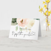 Wil je mijn bruidsmeisje Pop de vraag bruid Kaart (Gele Bloem)