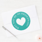 Wil je mijn bruidsmeisje stickers aanvragen? (Envelop)