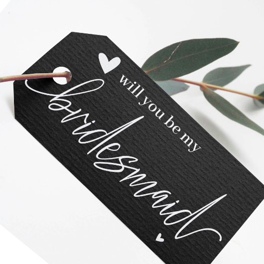 Wil je mijn bruidsmeisje voorstel Label Cadeaulabel