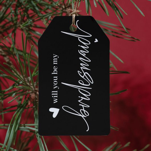 Wil je mijn bruidsmeisje voorstel Label Cadeaulabel