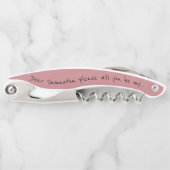 Wil je mijn bruidsmeisje voorstel stoffig Roos Kurkentrekker (Voorkant)