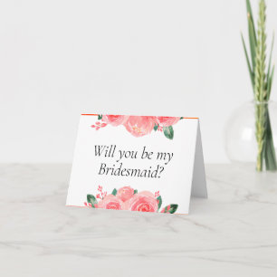 Wil je mijn bruidsmeisje voorstelkaart zijn? kaart