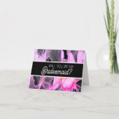 Wil je mijn bruidsmeisje voorstelkaart zijn? kaart (Voorkant)