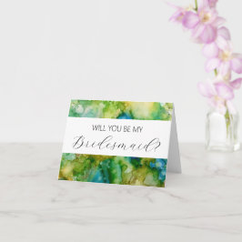 Wil je mijn bruidsmeisje voorstelkaart zijn? kaart