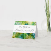 Wil je mijn bruidsmeisje voorstelkaart zijn? kaart (Voorkant)