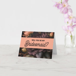 Wil je mijn bruidsmeisje voorstelkaart zijn? kaart