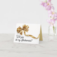 Wil je mijn bruidsmeisje voorstelkaart zijn?