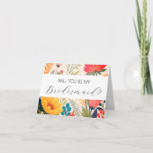 Wil je mijn bruidsmeisje voorstelkaart zijn? kaart (Voorkant)