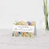 Wil je mijn bruidsmeisje voorstelkaart zijn? kaart (Achterkant)