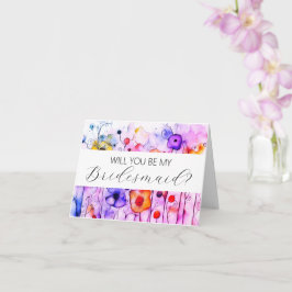 Wil je mijn bruidsmeisje voorstelkaart zijn? kaart