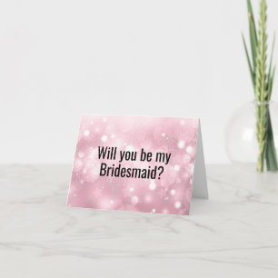 Wil je mijn bruidsmeisje voorstelkaart zijn? kaart
