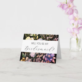 Wil je mijn bruidsmeisje voorstelkaart zijn? kaart