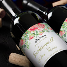 Wil je mijn bruidsmeisje voorstellen bloemen cadea