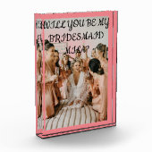 WIL JE MIJN BRUIDSMEISJE VOORSTELLEN UITNODIGING FOTOBLOKKEN (Links)