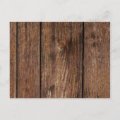 Wil je mijn bruidsmeisje Wood en Faux Lace zijn? Uitnodiging Briefkaart (Achterkant)