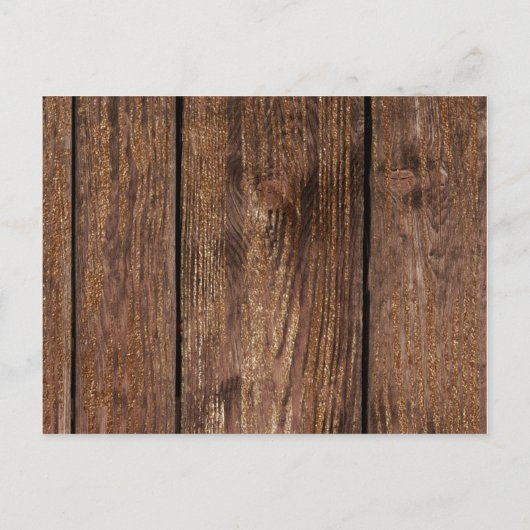 Wil je mijn bruidsmeisje Wood en Faux Lace zijn? Uitnodiging Briefkaart (Achterkant)