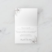 Wil je mijn bruidsmeisje zijn? Bloemrijke lijnkuns Kaart (Binnen)