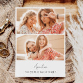 Wil je mijn bruidsmeisje zijn, bruidsmeisje 2 foto kaart