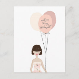 Wil je mijn bruidsmeisje zijn? | bruidsmeisje Kaar Kaart