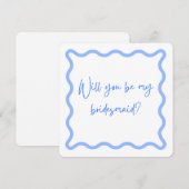 Wil je mijn bruidsmeisje zijn? bruidsmeisje voorst kaart (Voorkant / Achterkant)