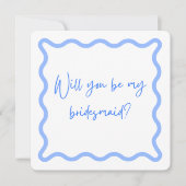 Wil je mijn bruidsmeisje zijn? bruidsmeisje voorst kaart (Voorkant)