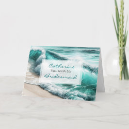 Wil je mijn bruidsmeisje zijn | Bruiloft voorstel Kaart